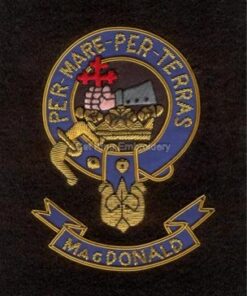 Magdonald clan crest badge - Per Mare per terras