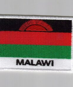 Malawi embroidered patches - country flag Malawi patches / iron on badges