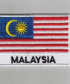 Malaysia embroidered patches - country flag Malaysia patches / iron on badges
