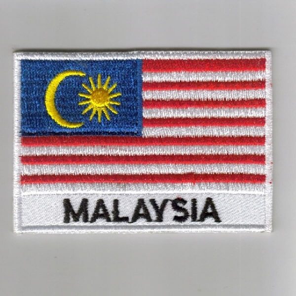 Malaysia embroidered patches country flag Malaysia patches / iron on