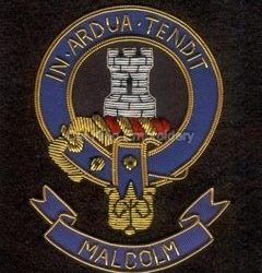Malcolm clan crest badge - In Ardua Tendit
