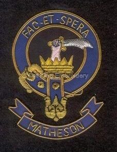 Matheson clan crest badge - Fac Et Spera