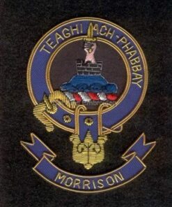 Morrison clan crest badge - Teaghi Ach Phabbay