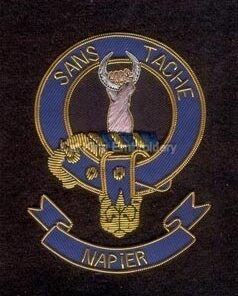 Napier clan crest badge - Sans Tache