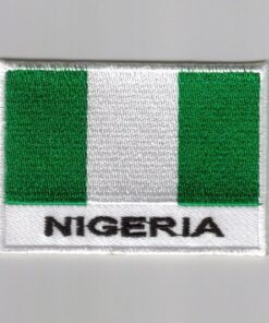 Nigeria embroidered patches - country flag Nigeria patches / iron on badges