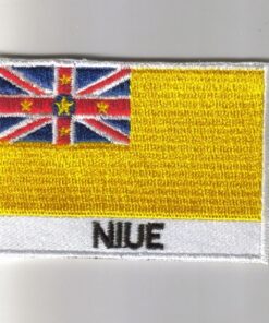 Niue embroidered patches - country flag Niue patches / iron on badges