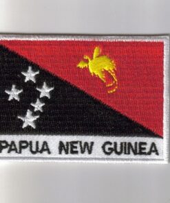 Papua-new-Guinea embroidered patches - country flag Papua-new-Guinea patches / iron on badges