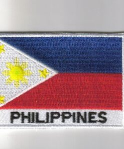 Philippines embroidered patches - country flag Philippines patches / iron on badges