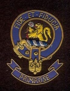 Primrose clan crest badge - Fide Et Fiducia