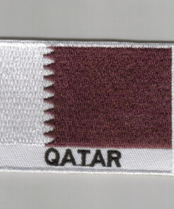 Qatar embroidered patches - country flag Qatar patches / iron on badges