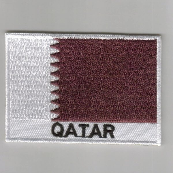 Qatar embroidered patches country flag Qatar patches / iron on badges