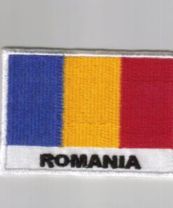Romania embroidered patches - country flag Romania patches / iron on badges