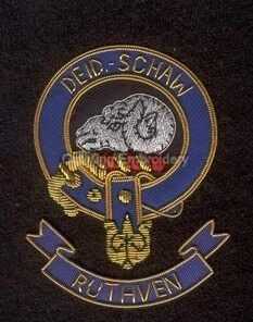 Ruthven clan crest badge - Deid Schaw
