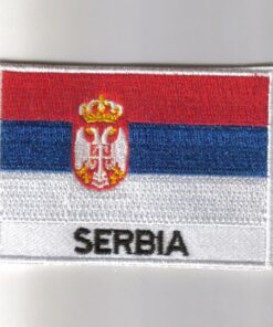 Serbia Flag Embroidered Patches