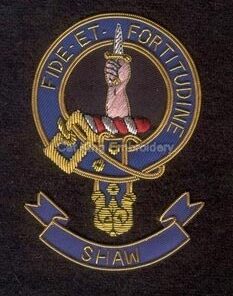 Shaw clan crest badge - Fide Et Fortitudine