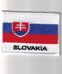 Slovakia embroidered patches - country flag Slovakia patches / iron on badges