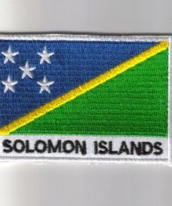Solomon-islands embroidered patches - country flag Solomon-islands patches / iron on badges