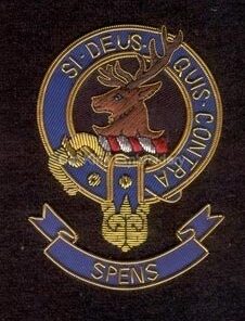 Spens clan crest badge - Si Deus Quis Contra