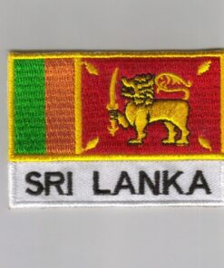 Sri-Lanka embroidered patches - country flag Sri-Lanka patches / iron on badges