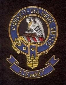 Stewart clan crest badge - Virescit Vulnere Virtus