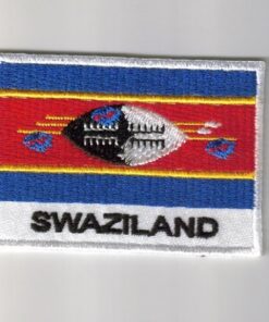 Swaziland embroidered patches - country flag Swaziland patches / iron on badges