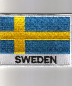 Sweden embroidered patches - country flag Sweden patches / iron on badges