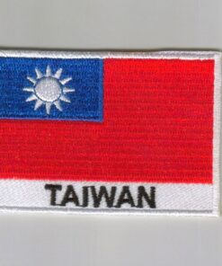 Taiwan embroidered patches - country flag Taiwan patches / iron on badges