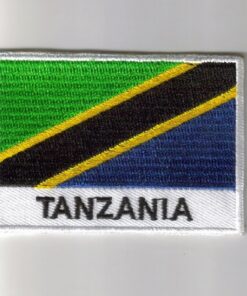 Tanzania embroidered patches - country flag Tanzania patches / iron on badges