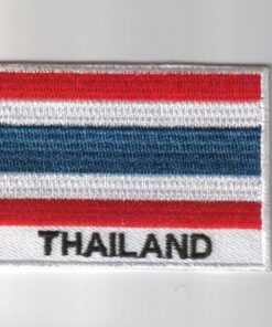 Thailand embroidered patches - country flag Thailand patches / iron on badges