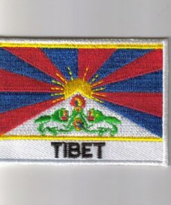 Tibet embroidered patches - country flag Tibet patches / iron on badges