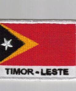 Timor-Leste embroidered patches - country flag Timor-Leste patches / iron on badges