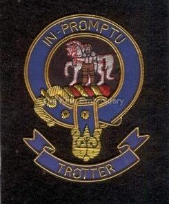 Trotter clan crest badge - In Promptu