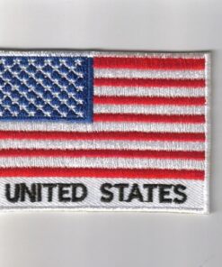 United states Embroidered patch with Name - country flag United-states patches / iron on badges