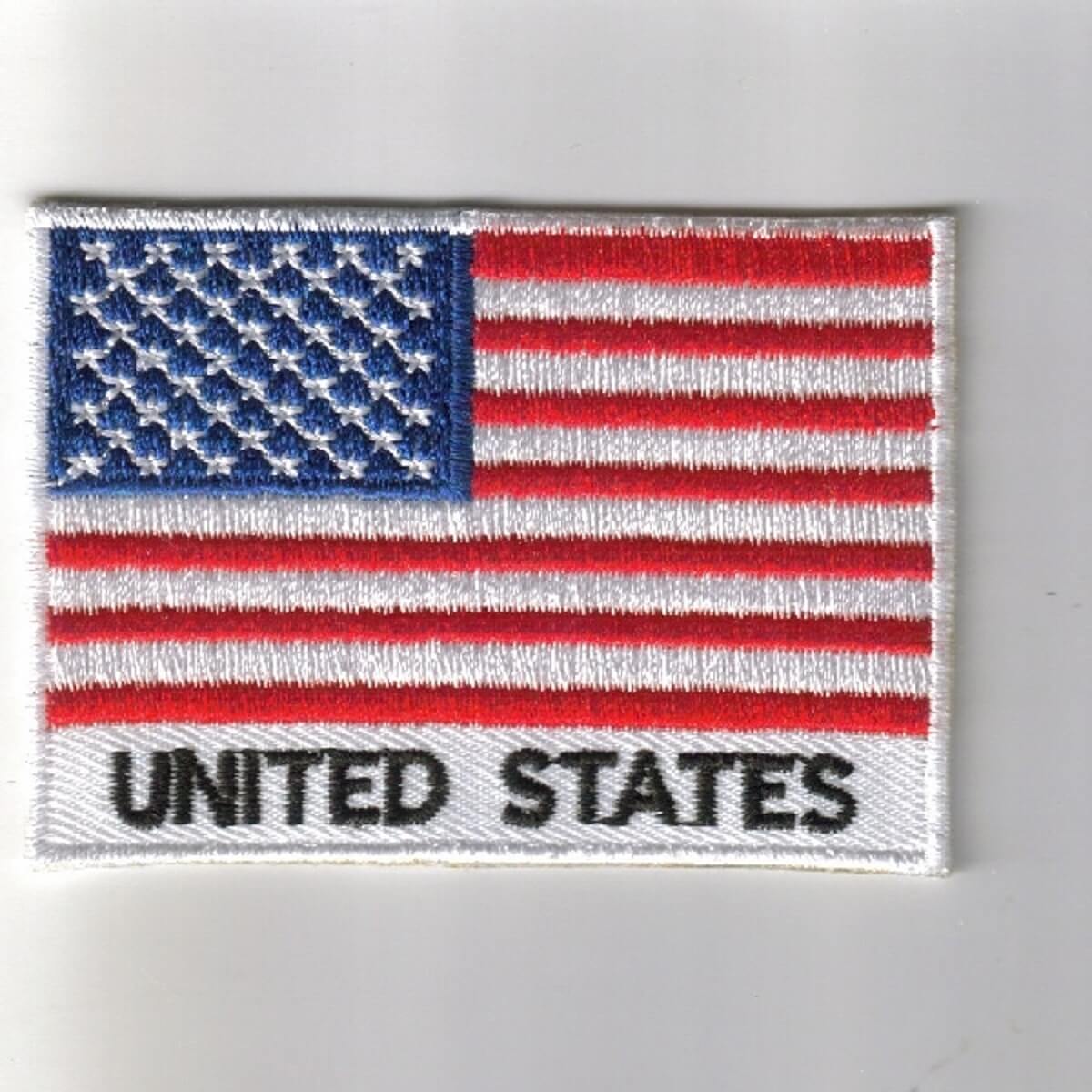 United states Embroidered patch with Name - country flag United-states  patches / iron on badges
