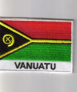 Vanuatu embroidered patches - country flag Vanuatu patches / iron on badges