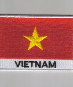 Vietnam embroidered patches - country flag Vietnam patches / iron on badges