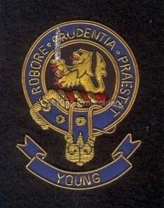 Young clan crest badge - Robore Prudentia Praestat