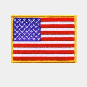 Flag Embroidered Patches