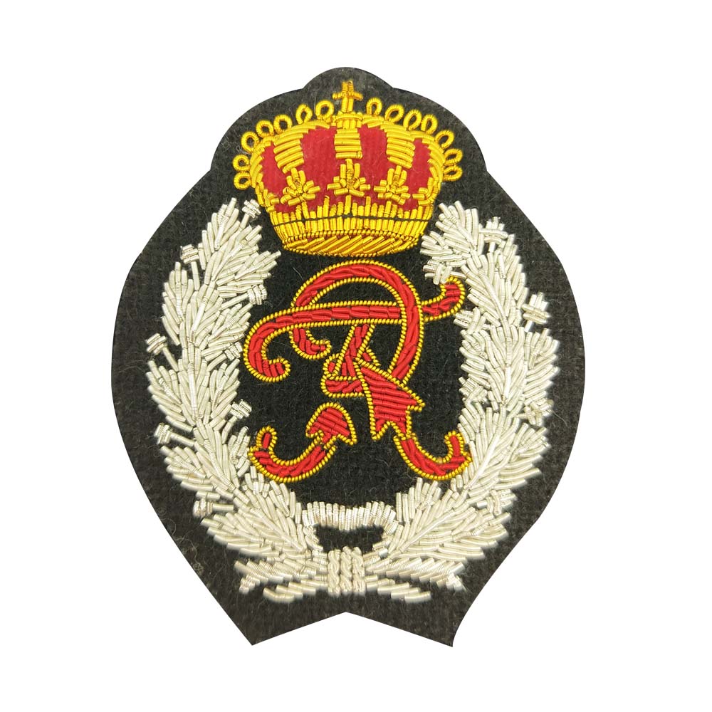 Embroidered Ralph Crest Blazer Badge wire Bullion Crest Patch